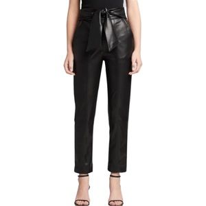 Nicole Miller Faux leather high waisted pants